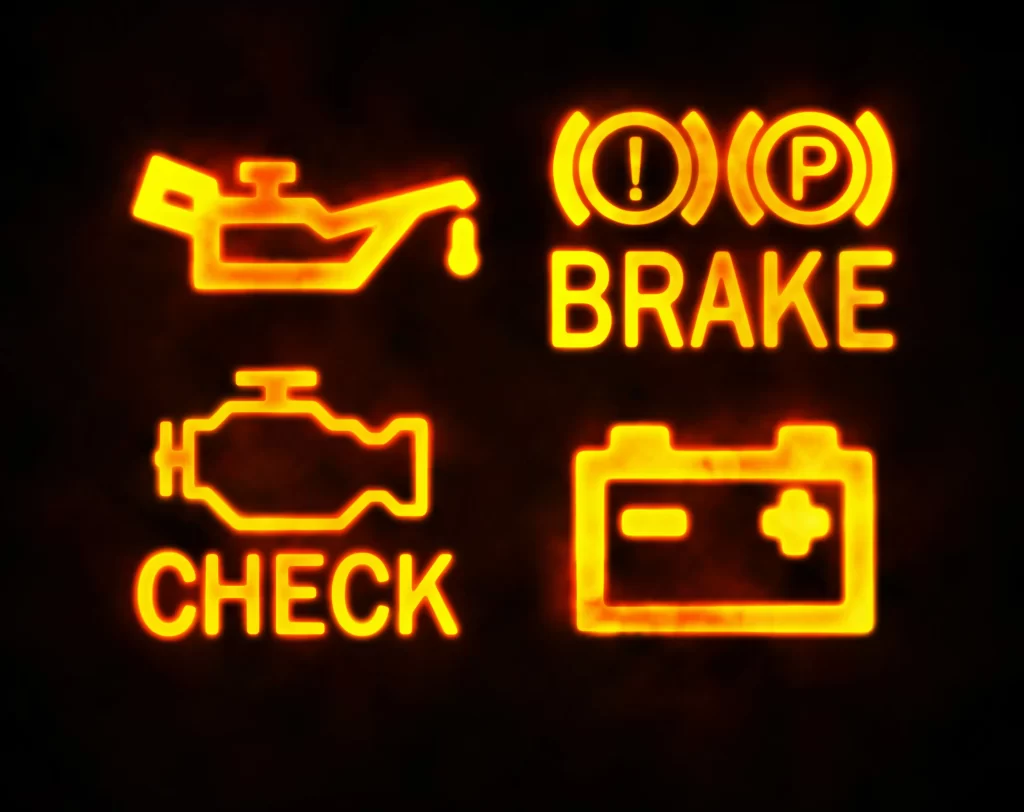 check light indicating screen, Auto repair services